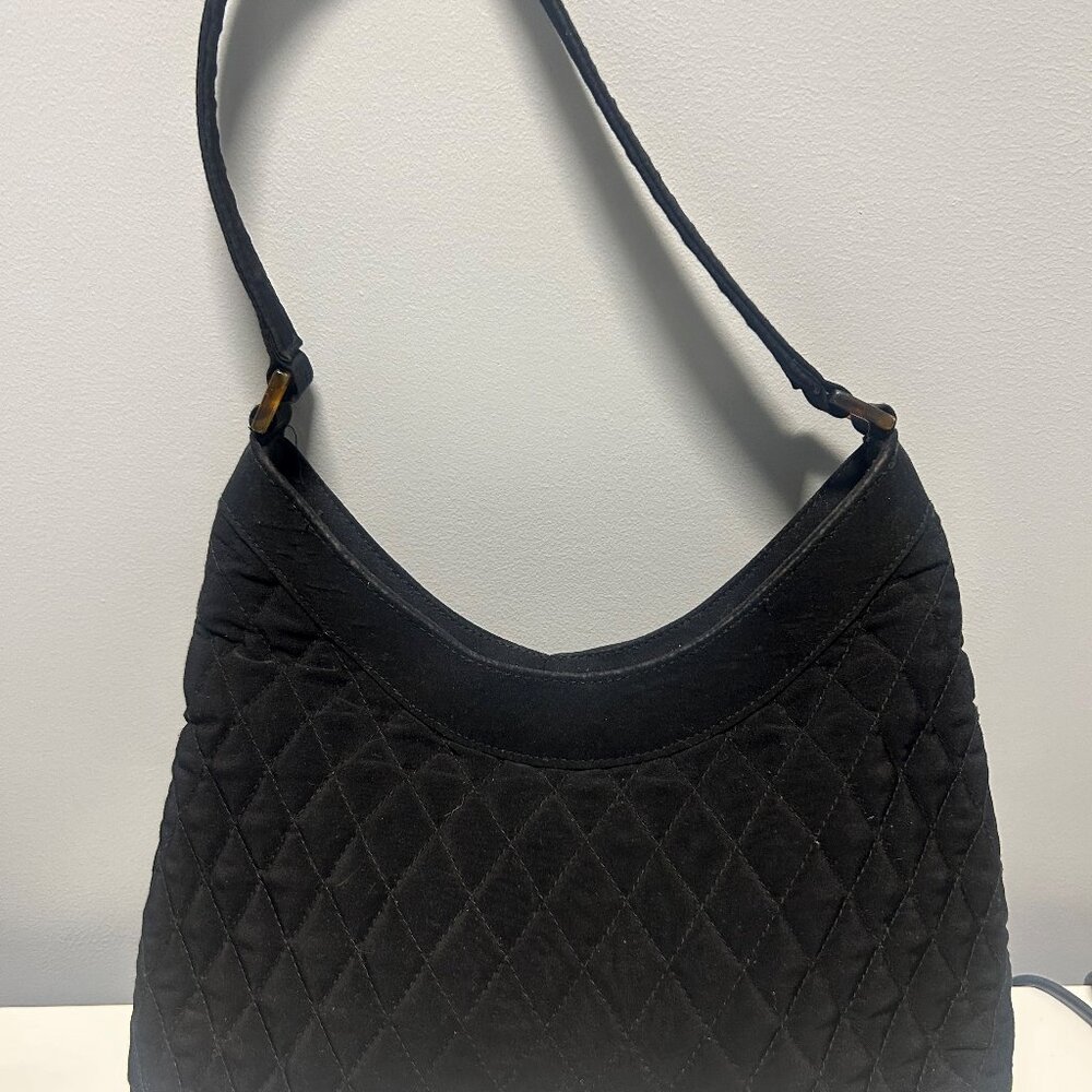 Vera Bradley Quilted Microfiber Hobo Purse - Picture 3 of 6